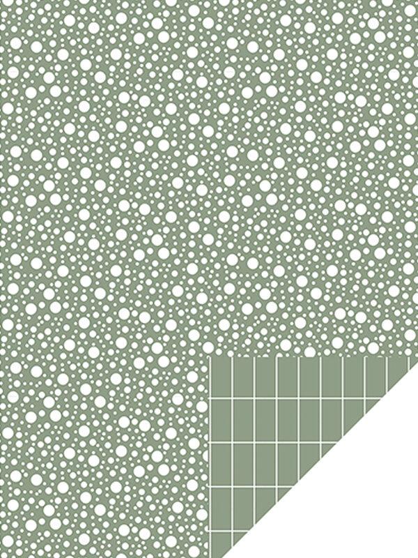 sprinkles-grid-green ompak cadeaupapier